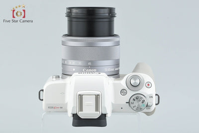 [Used] Canon EOS Kiss M EF-M 15-45 IS STM Lens Kit White