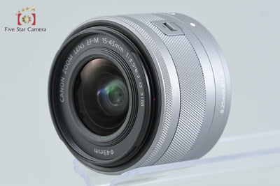 [Used] Canon EOS Kiss M EF-M 15-45 IS STM Lens Kit White