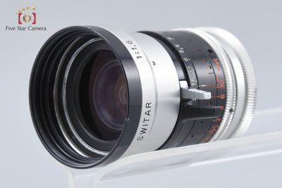 【Used】Kern Paillard Switar 10mm f/1.6 H16RX C-mount