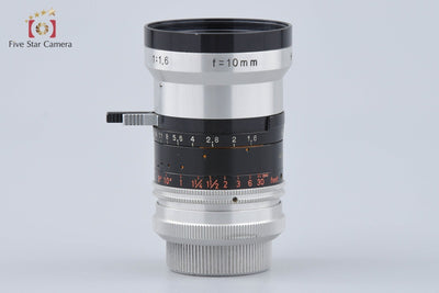 【Used】Kern Paillard Switar 10mm f/1.6 H16RX C-mount