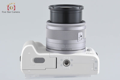 [Used] Canon EOS Kiss M EF-M 15-45 IS STM Lens Kit White