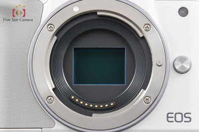 [Used] Canon EOS Kiss M EF-M 15-45 IS STM Lens Kit White