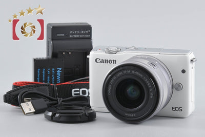 【中古】Canon キヤノン EOS M10 EF-M 15-45 IS STM レンズキット ホワイト