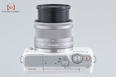 【中古】Canon キヤノン EOS M10 EF-M 15-45 IS STM レンズキット ホワイト