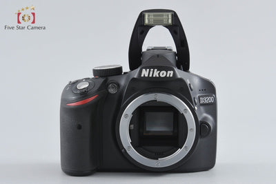 【中古】Nikon ニコン D3200 18-55 VR レンズキット ブラック シャッター回数僅少