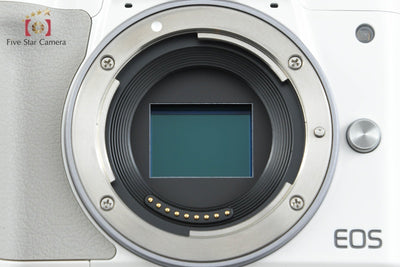 [Used] Canon EOS Kiss M EF-M 15-45 IS STM Lens Kit White, Low Shutter Count