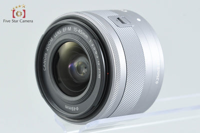 [Used] Canon EOS Kiss M EF-M 15-45 IS STM Lens Kit White, Low Shutter Count