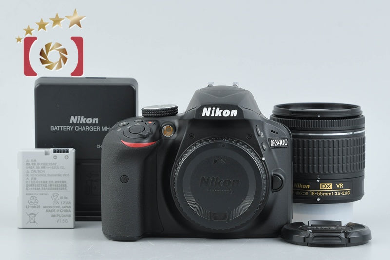 [Used] Nikon D3400 18-55 VR Lens Kit Black - Low Shutter Count