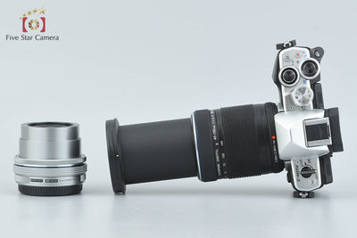 [Used] OLYMPUS OM-D E-M10 Mark II EZ Double Zoom Kit Silver - Low Shutter Count