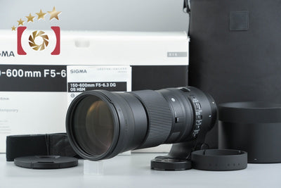 [Used] SIGMA 150-600mm f/5-6.3 DG OS HSM Contemporary for Canon with Original Box