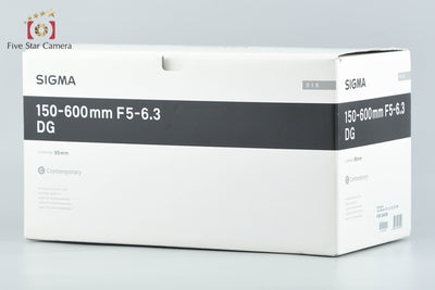 [Used] SIGMA 150-600mm f/5-6.3 DG OS HSM Contemporary for Canon with Original Box