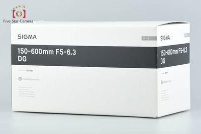 [Used] SIGMA 150-600mm f/5-6.3 DG OS HSM Contemporary for Canon with Original Box