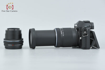 【Used】OLYMPUS OM-D E-M10 Mark III EZ Double Zoom Kit Black - Low Shutter Count, With Original Box