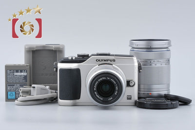 Used OLYMPUS PEN Lite E-PL2 Double Zoom Kit Champagne Gold - Low Shutter Count