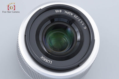 【中古】Panasonic パナソニック LUMIX G 25mm f/1.7 ASPH. H-H025 シルバー