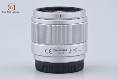 【中古】Panasonic パナソニック LUMIX G 25mm f/1.7 ASPH. H-H025 シルバー
