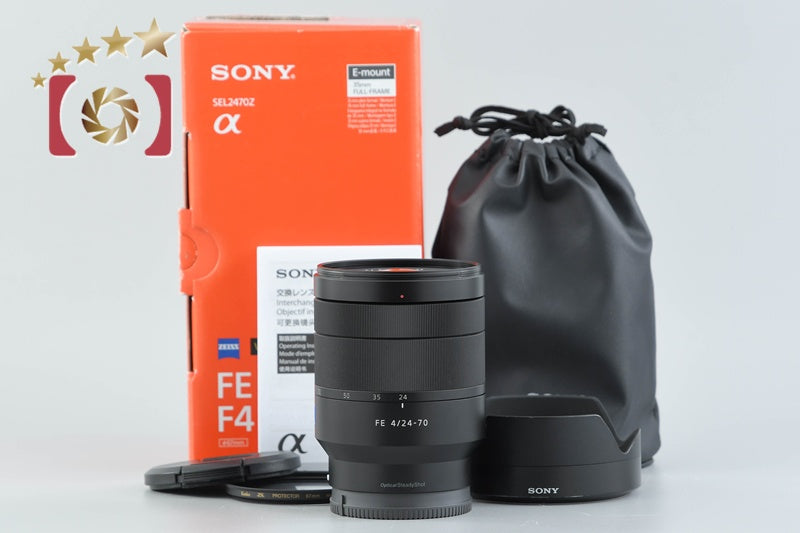 [Used] SONY Carl Zeiss Vario-Tessar FE 24-70mm f/4 ZA OSS T* SEL2470Z with original box