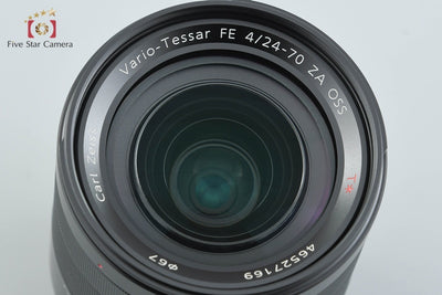 [Used] SONY Carl Zeiss Vario-Tessar FE 24-70mm f/4 ZA OSS T* SEL2470Z with original box