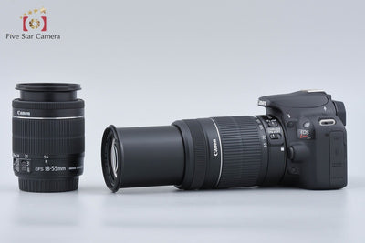 【中古】Canon キヤノン EOS Kiss X7 ダブルズームキット ブラック シャッター回数僅少