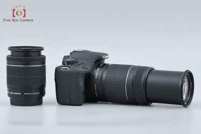 【中古】Canon キヤノン EOS Kiss X7 ダブルズームキット ブラック シャッター回数僅少