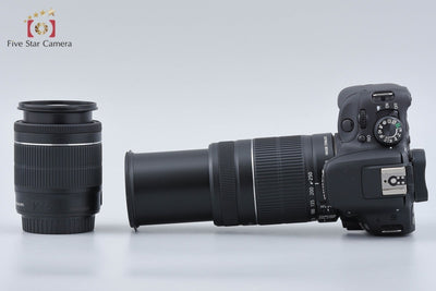 【中古】Canon キヤノン EOS Kiss X7 ダブルズームキット ブラック シャッター回数僅少