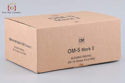 [Used] OM SYSTEM (OLYMPUS) OM-5 Mark II 12-45mm f/4 PRO Lens Kit Black - Low Shutter Count, With Original Box