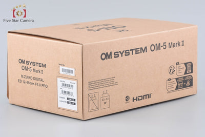 [Used] OM SYSTEM (OLYMPUS) OM-5 Mark II 12-45mm f/4 PRO Lens Kit Black - Low Shutter Count, With Original Box