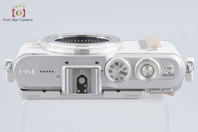 Used] OLYMPUS PEN E-PL8 White Mirrorless Single-Lens Camera - Low Shutter Count, With Original Box