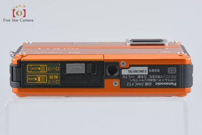 Used Panasonic LUMIX DMC-FT2 Sunrise Orange Compact Digital Camera with Original Box