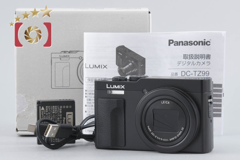 [Used] Panasonic LUMIX DC-TZ99 Black Compact Digital Camera with Original Box