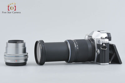【中古】OLYMPUS オリンパス OM-D E-M10 Mark III EZ ダブルズームキット シルバー シャッター回数僅少 元箱付き