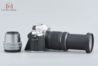 【中古】OLYMPUS オリンパス OM-D E-M10 Mark III EZ ダブルズームキット シルバー シャッター回数僅少 元箱付き