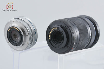 【中古】OLYMPUS オリンパス OM-D E-M10 Mark III EZ ダブルズームキット シルバー シャッター回数僅少 元箱付き