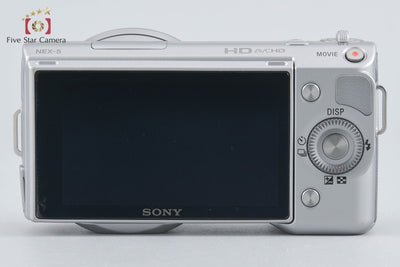 【中古】SONY ソニー α NEX-5 ズームレンズキット シルバー シャッター回数僅少