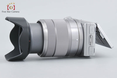 【中古】SONY ソニー α NEX-5 ズームレンズキット シルバー シャッター回数僅少