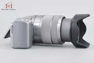 【中古】SONY ソニー α NEX-5 ズームレンズキット シルバー シャッター回数僅少
