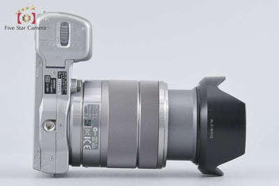【中古】SONY ソニー α NEX-5 ズームレンズキット シルバー シャッター回数僅少