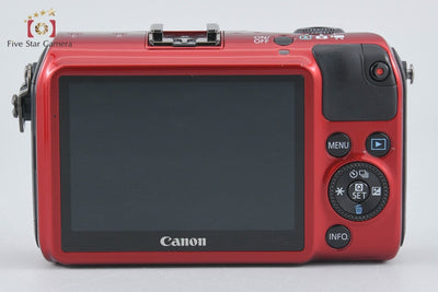 [Used] Canon EOS M EF-M 18-55 IS STM Lens Kit Red