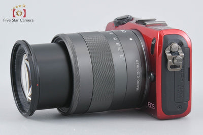 [Used] Canon EOS M EF-M 18-55 IS STM Lens Kit Red