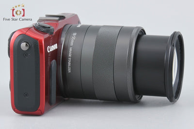 [Used] Canon EOS M EF-M 18-55 IS STM Lens Kit Red