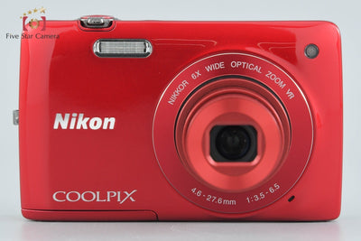 【中古】Nikon ニコン COOLPIX S4300 グロッシーレッド コンパクトデジタルカメラ