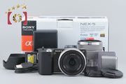 [Used] SONY Sony α NEX-5 Double Lens Kit Black with Original Box