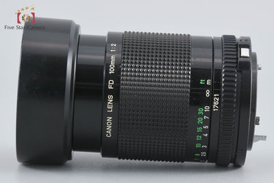 [Used] Canon New FD 100mm f/2