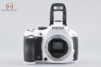 【中古】PENTAX ペンタックス K-50 ホワイト 18-135 WR レンズキット シャッター回数僅少 元箱付き