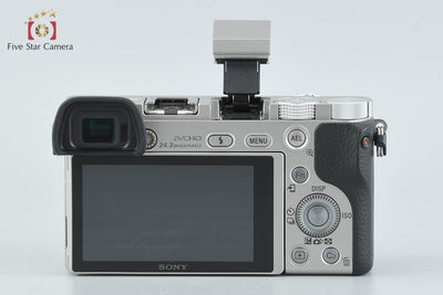[Used] SONY α6000 ILCE-6000 Double Zoom Lens Kit Silver, with original box, multilingual support