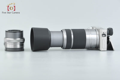 [Used] SONY α6000 ILCE-6000 Double Zoom Lens Kit Silver, with original box, multilingual support