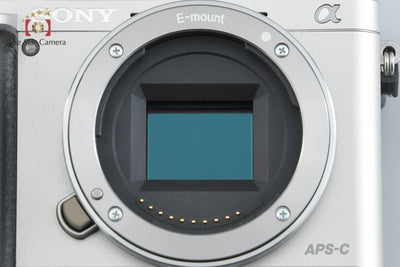[Used] SONY α6000 ILCE-6000 Double Zoom Lens Kit Silver, with original box, multilingual support