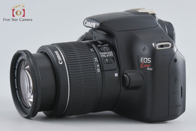 【中古】Canon キヤノン EOS Kiss X50 18-55 レンズキット ブラック シャッター回数僅少