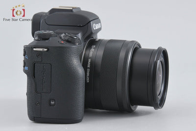 【中古】Canon キヤノン EOS Kiss M EF-M 15-45 IS STM レンズキット ブラック