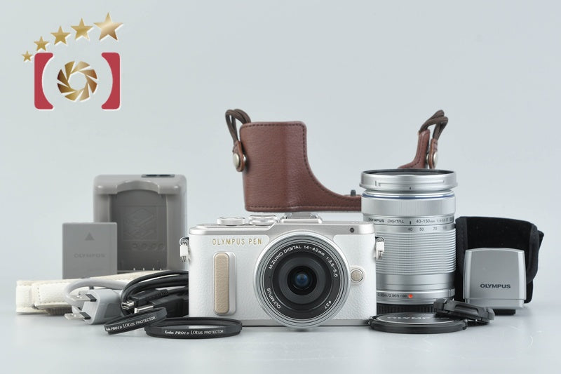 OLYMPUS PEN E-PL8 EZ�_�u���Y�[���L�b�g [�z���C�g]